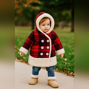 Penelope Mack Double Breasted 18m Baby Girl Warm Winter Coat